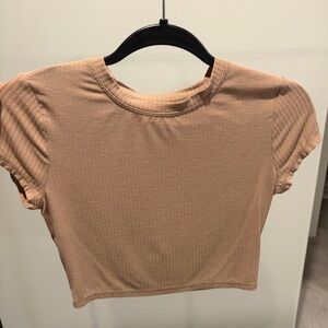 ALO Yoga Ribbed Sea Coast Cropped Tee